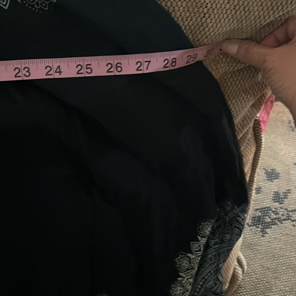 Bangkok Pants Black and White Patterned‎ Skirt or dress size S/M 100% rayon - Picture 5 of 11